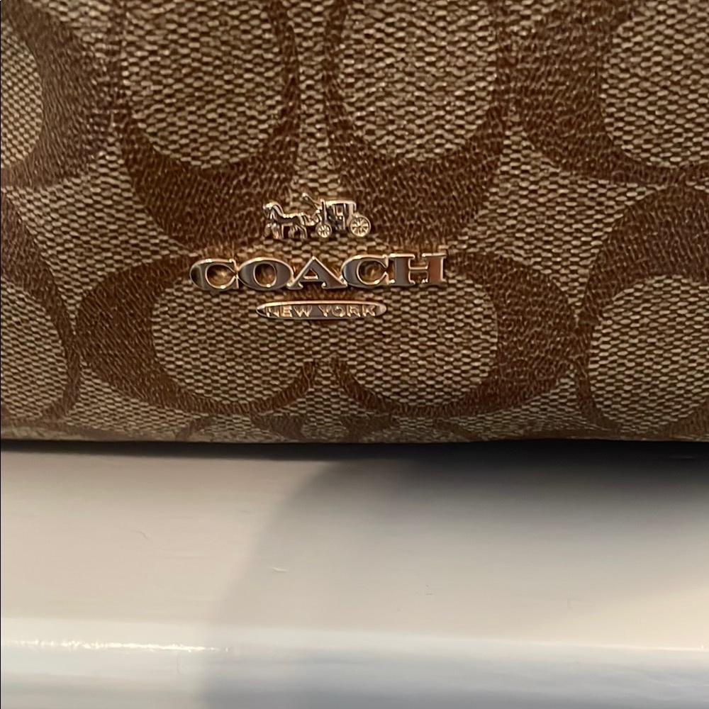 Coach Brown and Tan Hobo Bag 💼 with Matching Wallet - Picture 2 of 13